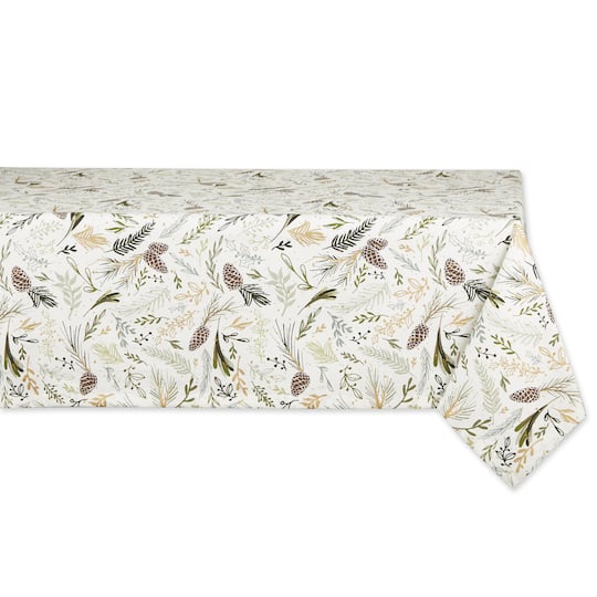 Sparkle Sprigs Printed Tablecloth, 52" x 52"
